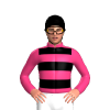 Pink, Black Hoops And Cap