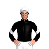 Black, White LC4 Logo, Chevron Sleeves, White Cap