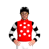 Red, White Spots, Black And White Hooped Sleeves, White Spots On Cap