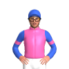 Hot Pink, Royal Blue Sleeves, Hot Pink Armbands, Royal Blue Cap