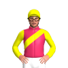 Cerise, Yellow Sash, Sleeves And Cap