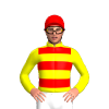 Yellow, Red Hoops And Cap