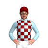 Light Blue, Maroon Checks And Cap