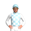 Light Blue And White Checks, White Sleeves