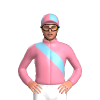 PINK SHERBET, SKY BLUE RIGHT SASH, QUARTERS CAP