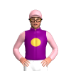 PURPLE,GOLD DISC,LIGHT PINK SLEEVES,CAP