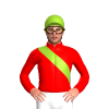 RED, YELLOW GREEN RIGHT SASH,CAP