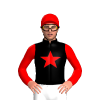 Black, Red Star, Sleeves And Cap