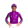 Purple, Grey Southern Cross, Striped Sleeves And Cap
