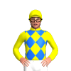 Yellow, Blue Diamonds, Yellow Cap