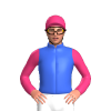 Royal Blue, Pink Diamond, Sleeves And Cap
