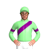 Pale Green, Purple Sash And Armbands