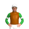 Brown, Green Sleeves, White Armbands And Cap