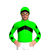 Lime, Black Chevron And Stars Sleeves, Lime Cap, Black Peak