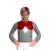 Grey And Maroon Halves, White Diamond Bands, Grey And Maroon Quartered Cap