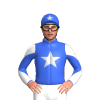 Royal Blue, Silver Star, White Sleeves, Royal Blue Diablo, Royal Blue Cap, Silver Star