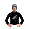 Black, Grey Fernleaf And Cap