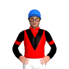 RED, BLACK VEE, SLEEVES, RED ARMBAND, Blue cap