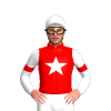 RED, WHITE STAR, WHITE SLEEVES, RED ARMBANDS, White cap