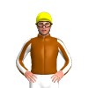 BROWN,WHITE FIVE STARS,BROWN SLEEVES, WHITE STRIPES, Yellow cap