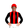 RED, BLACK STRIPES, BLACK SLEEVES, Red cap