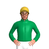 EMERALD GREEN, GOLD CAP