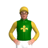 DARK GREEN,GOLD FLEUR DE LYS,GOLD SLEEVES,DARK GREEN FLEUR DE LYS,GOLD CAP,DARK GREEN FLEUR DE LYS