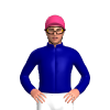 NAVY, PINK FIVE SPOTS, CAP