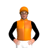ORANGE CHOCOLATE QUARTERS, BLACK SLEEVES, ORANGE CAP