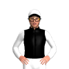 Black, Green Symbol, Green And White Tartan Sleeves And Cap With Green Symbol And Black Peak
