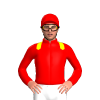 Red, Yellow Epaulettes And Best Bloodstock Logo, Red Cap