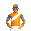 Tangerine, White Sash, Fortuna Logo, White Sleeves, Tangerine And Royal Blue Hoops, Quartered Cap
