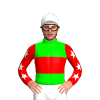 Lime, Red Band With White Stars, Red Armbands With White Stars, White Cap And Pom Pom