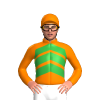 Orange, Green Chevrons