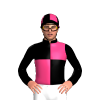 Black, Pink Quarters, Quartered Cap