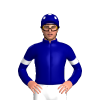Navy Blue, White Hoop, Navy Blue Sleeves, White Armband, Navy Blue Cap, White Spots