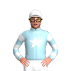 LIGHT BLUE,WHITE STAR,HOOPS SLEEVES,CAP
