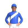 Royal Blue, White Sash, Royal Blue Cap