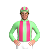 Pale Green, Pink Stripes, Striped Cap