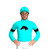 Aqua, Black Horsehead And Armbands, Seams Cap