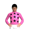 Hot Pink, Black Stars, Black Cap