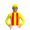Yellow, Red Stripes