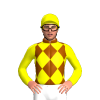 Brown, Yellow Diamonds, Sleeves And Cap