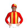 Red, Gold Stripes, Red And Gold Quartered Cap