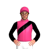 Pink, Black Sash And Sleeves