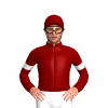 Maroon, White Hoop And Armbands