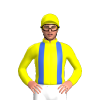 Yellow, Royal Blue Braces