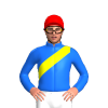 Blue, Yellow Sash, Red Cap