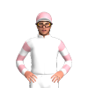 WHITE,LIGHT PINK SIX STARS,HOOPS SLEEVES,LIGHT PINK CAP,WHITE PEAK