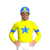 YELLOW, BLUE STAR, ARMBANDS, CAP, YELLOW STAR, WHITE PEAK